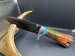 #698 - Nolen Drop Point.  Made with 440c.  Blade length 4 1/2